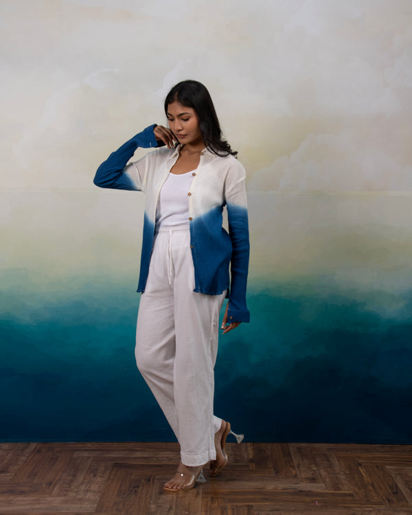 Sunday Blues Ombré Shirt — Women