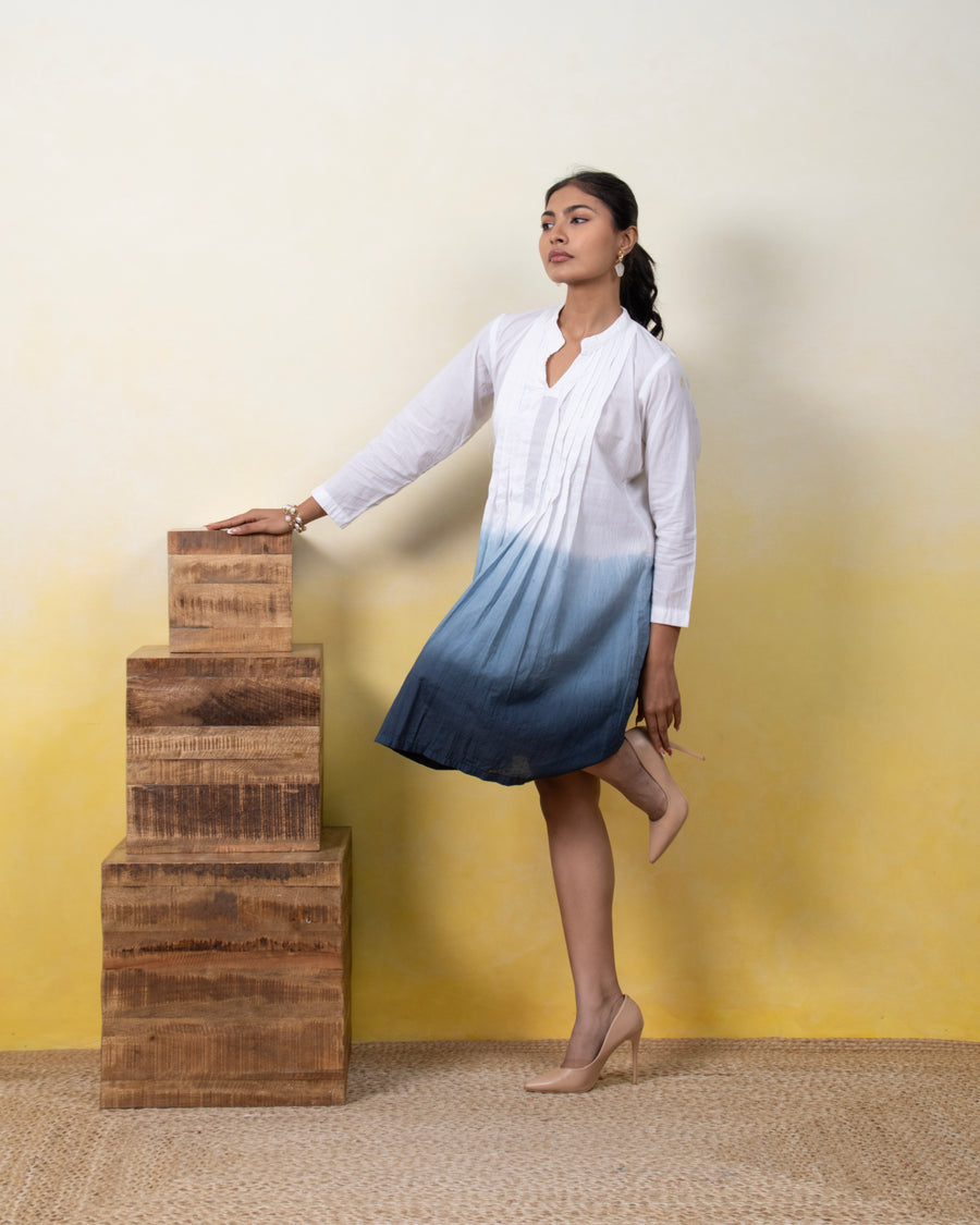 Moonshadow Pintuck Dress