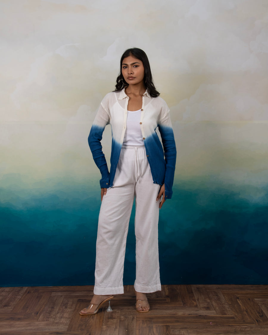 Sunday Blues Ombré Shirt — Women