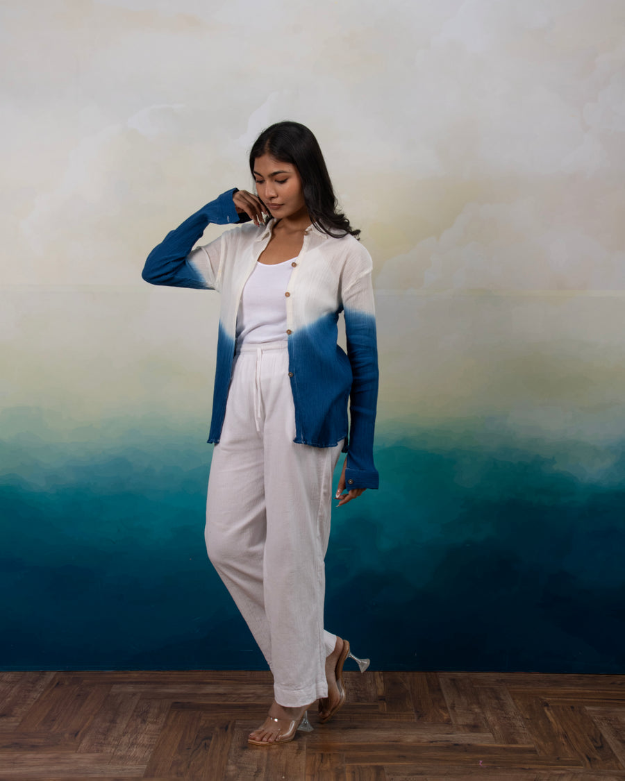 Sunday Blues Ombré Shirt — Women