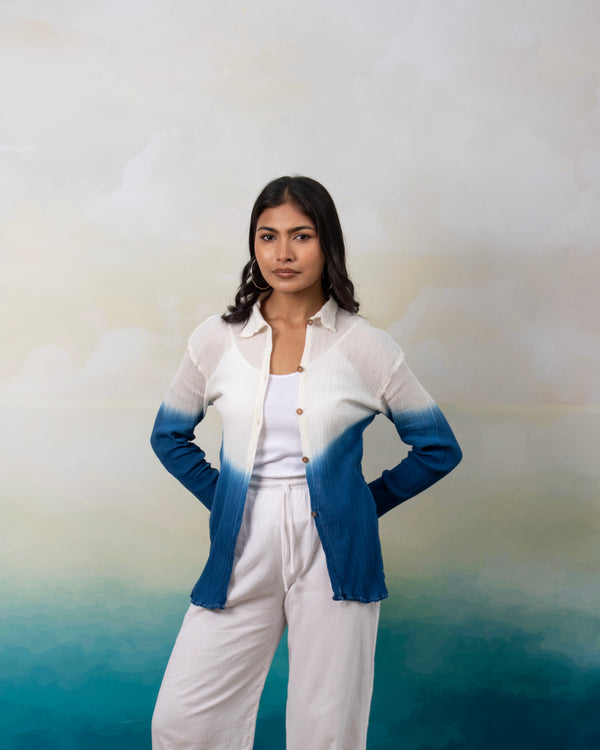 Sunday Blues Ombré Shirt — Women