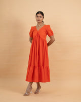 Sunkissed Tango Ankle Dress