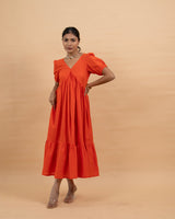 Sunkissed Tango Ankle Dress