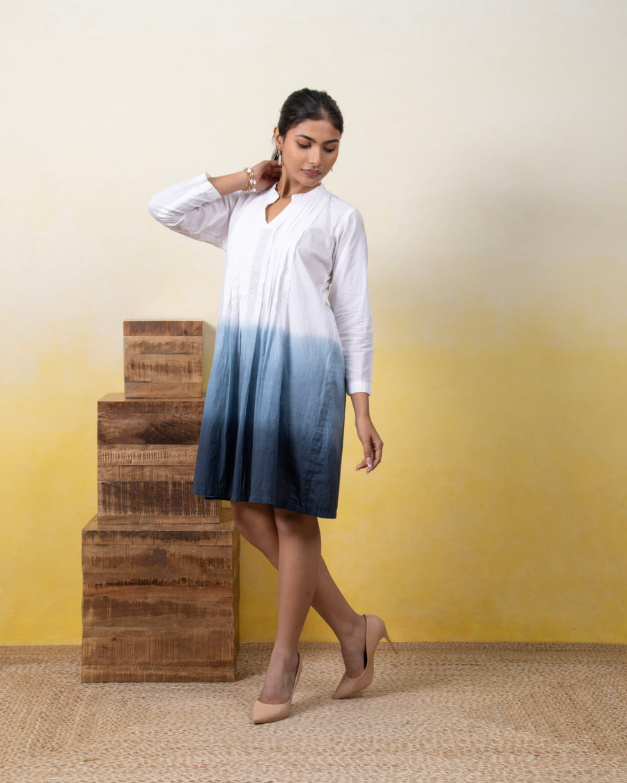 Moonshadow Pintuck Dress