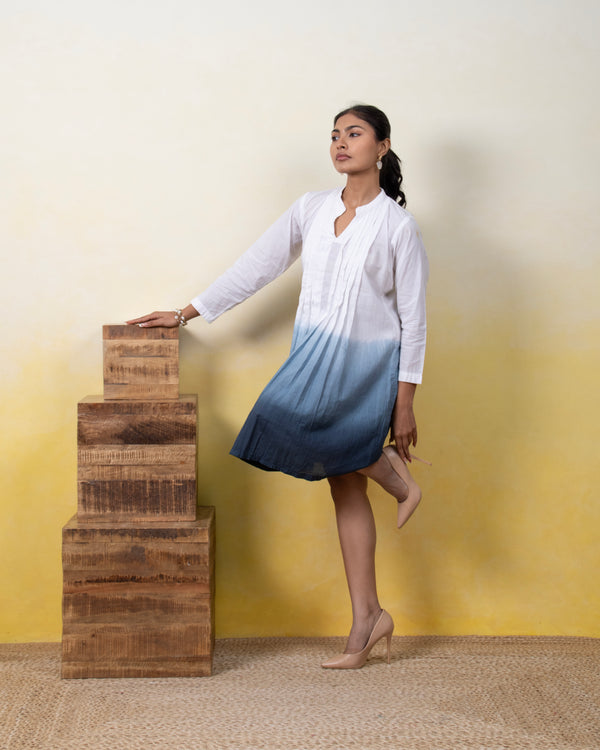 Moonshadow Pintuck Dress
