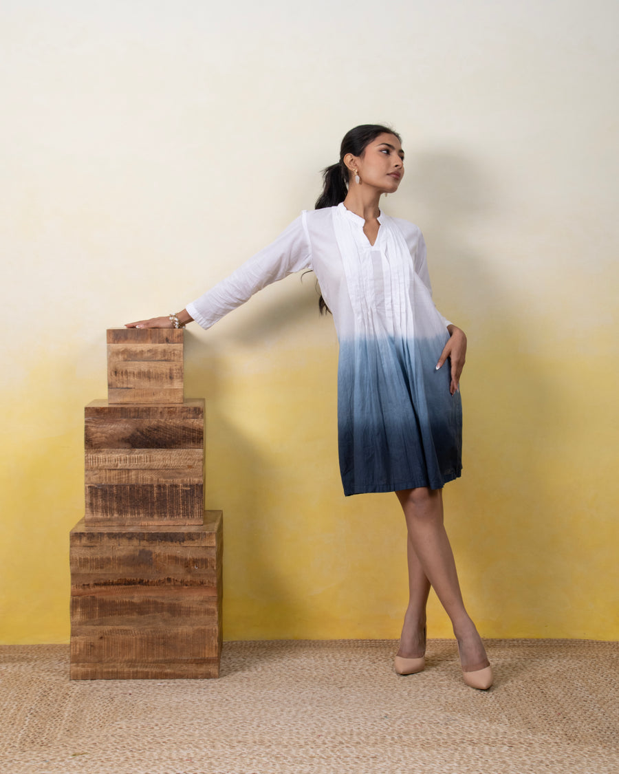 Moonshadow Pintuck Dress