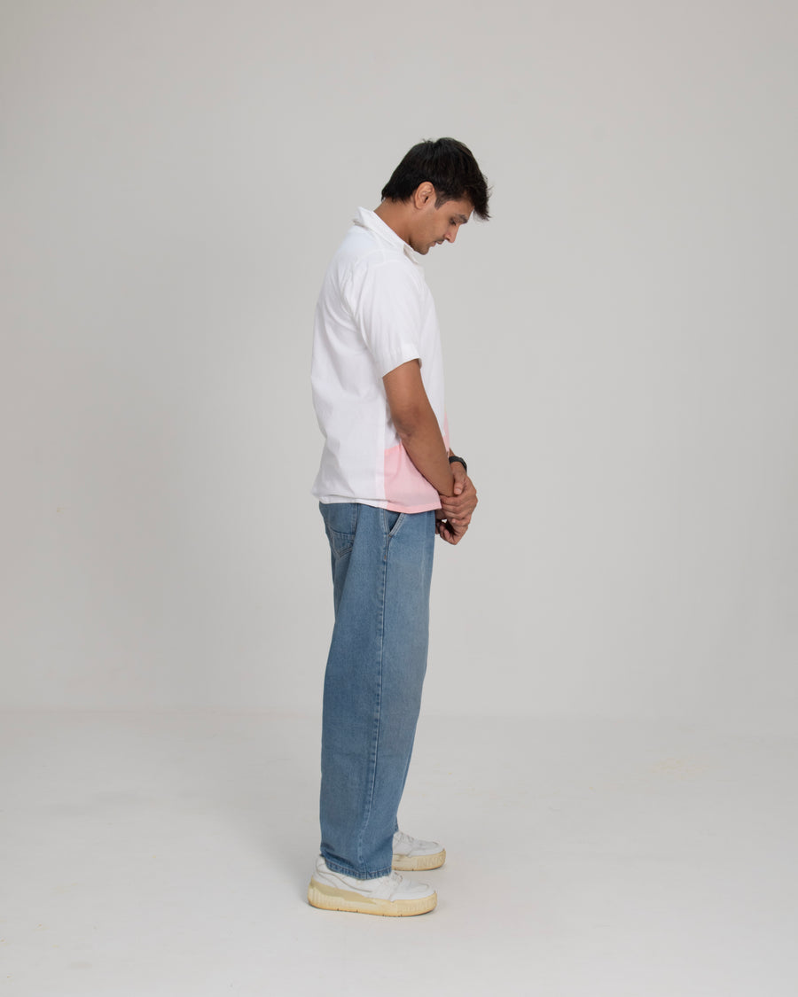 Pastel Edit Colorblock Shirt — Men
