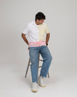 Pastel Edit Colorblock Shirt — Men
